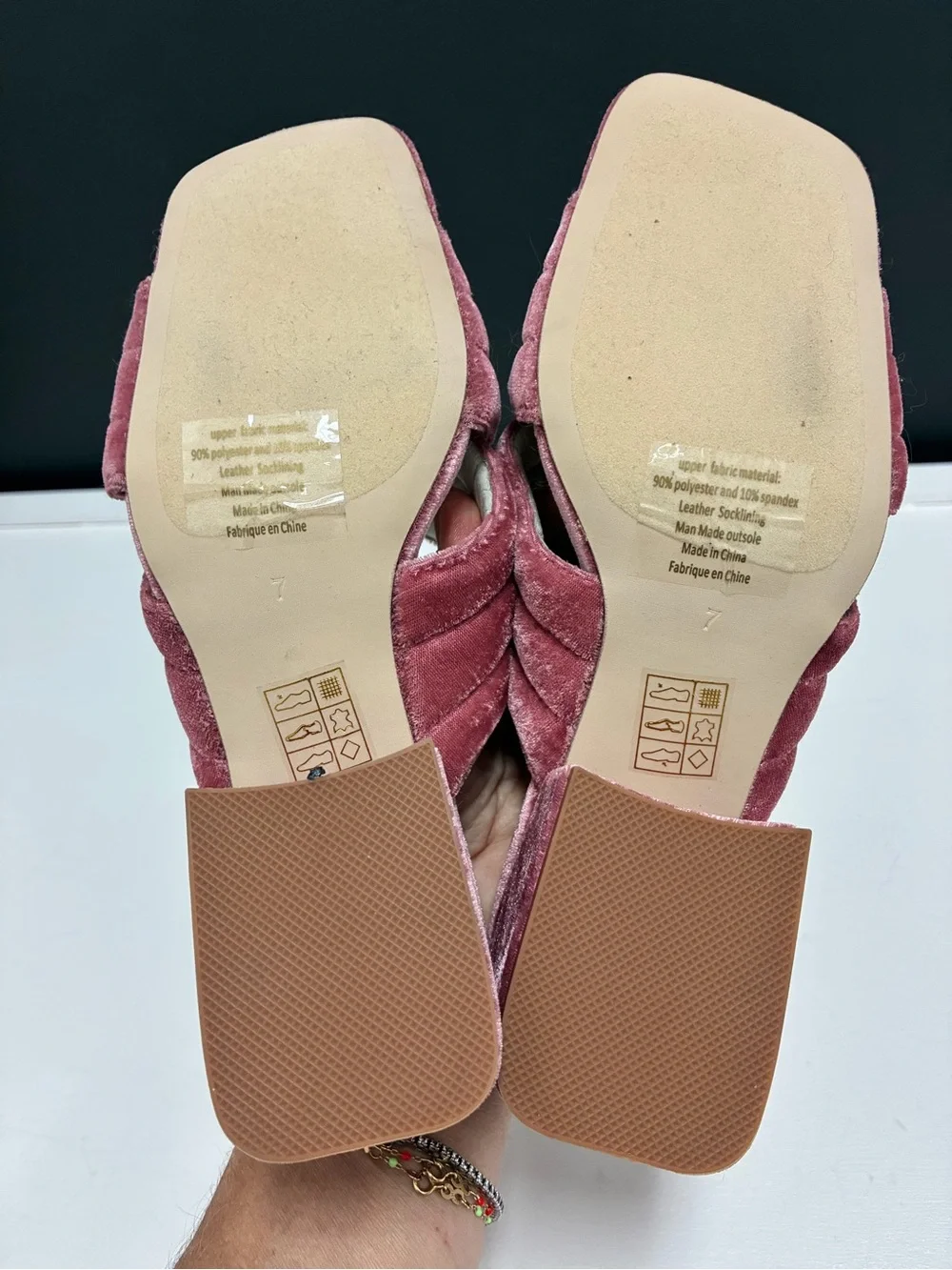 Jeffrey Campbell NWT Rose Velvet Crisscross Block Heel Slide